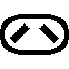 V-shaped flat prongs